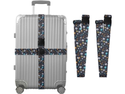 Conjunto De 2-cintas Bagagem Ball And Star Para Malas, Cintas De Viagem, Acessórios Para Cinto, Conector De Bagagem