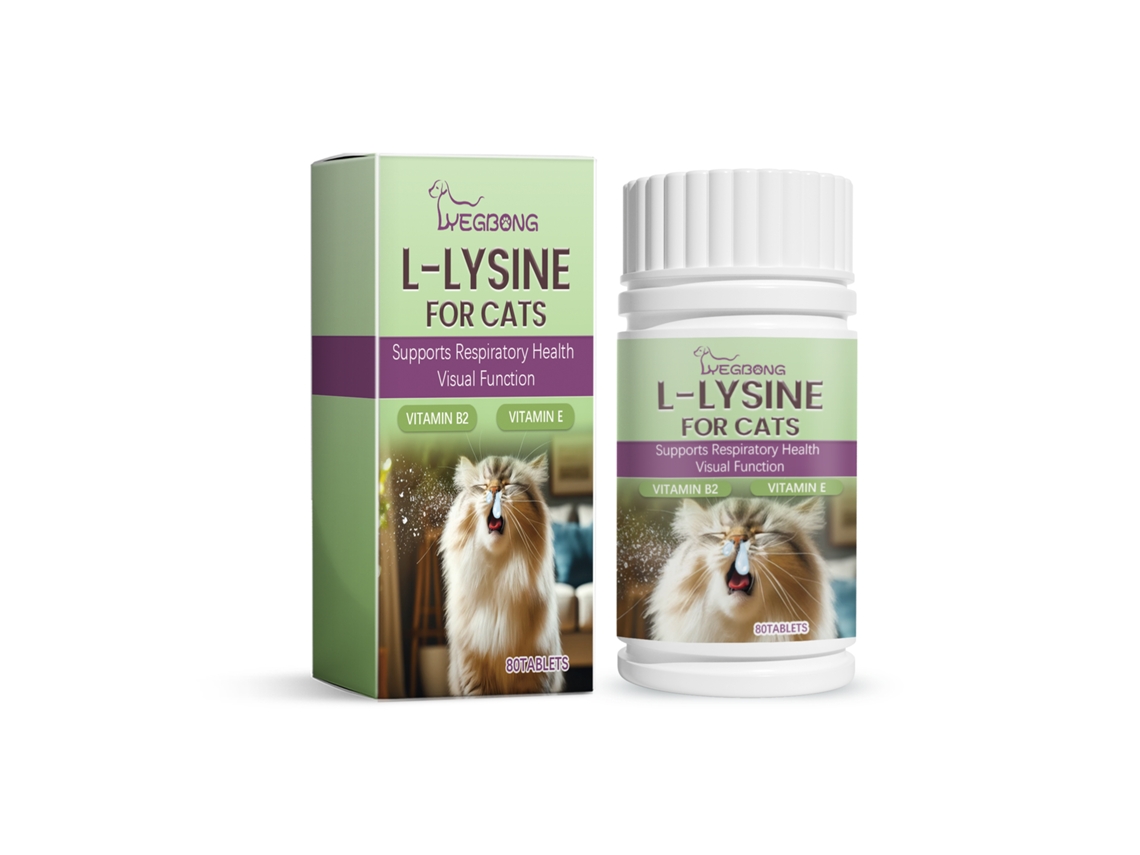 Saúde para Gatos com Comprimidos de L lisina Amônia LAXISCREED