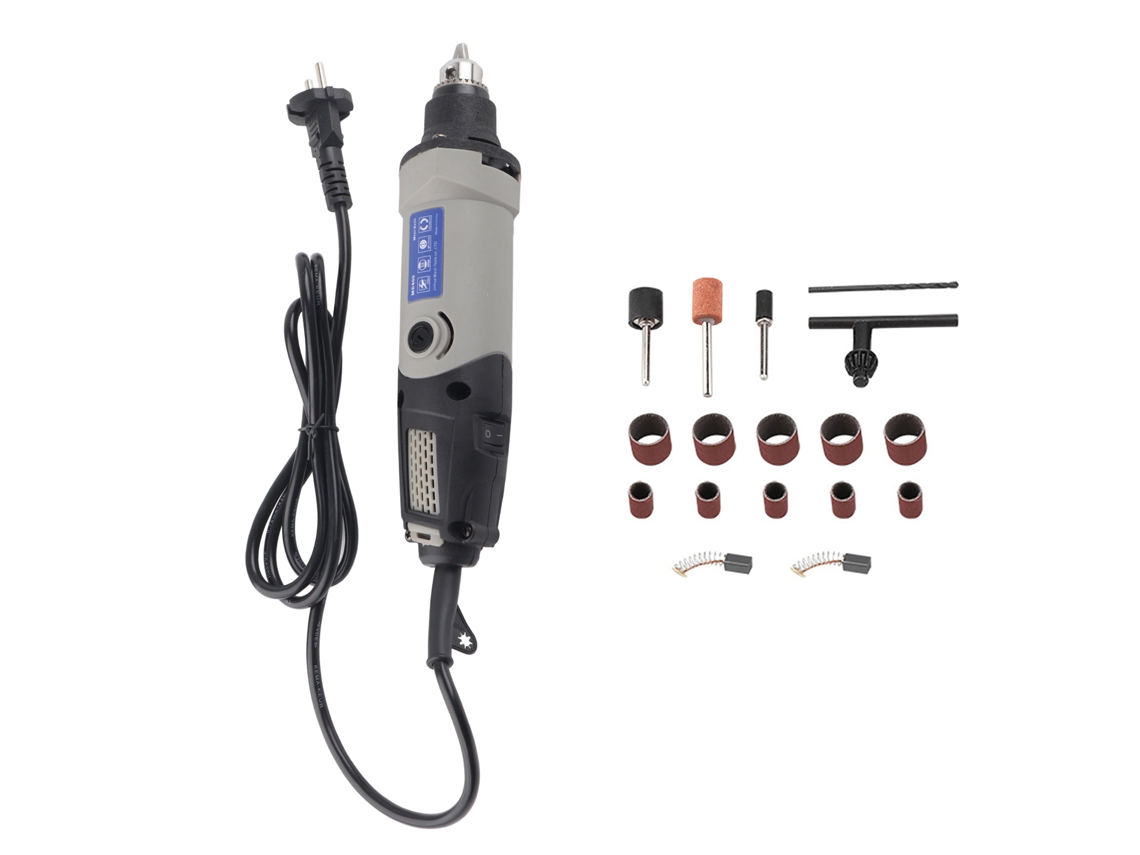 Amoladora Elétrica 400w com 6 Velocidades Variáveis, Ferramenta Rotativa para Corte, Polimento e Perfuração S/MARCA