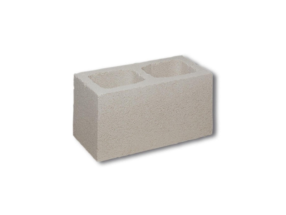 Bloco De Concreto Liso Com Repelente De Água Cinzento / 4 Lados Lisos / Unidade