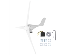 Turbina Eólica Laxiscreed 500w 24v Com 3 Pás De Alumínio E Design Em S Duradouro