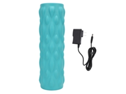 Rolo De Espuma Vibratória Elétrica Recarregável Massager De Tecido Profundo Para Relaxamento Muscular Ciano Plug Us 100-240v