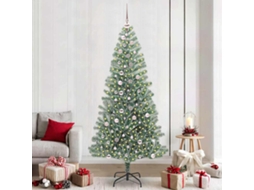 Vidaxl Árvore De Natal Artificial Coberta De Neve Com Luzes De Led