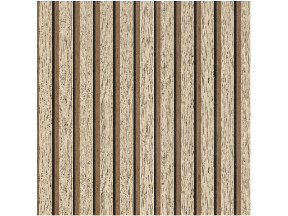Papel de Parede de Vinil Autoadesivo, 45 Cm X 10 M, Castanho claro e Bege ZYBLSSBB
