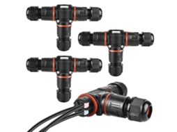 Conector De Cabo Com Pinos, Ip68, Caixa De Junção Compatível Com Cabo Aterramento 3 A 12 Mm Diâmetro, Caixa De Junção Externa À Prova D'água, Preta
