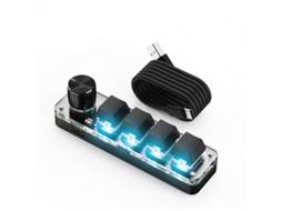 Teclado Mecânico Sem Fio Bluetooth Mini Teclado Personalizado Preto