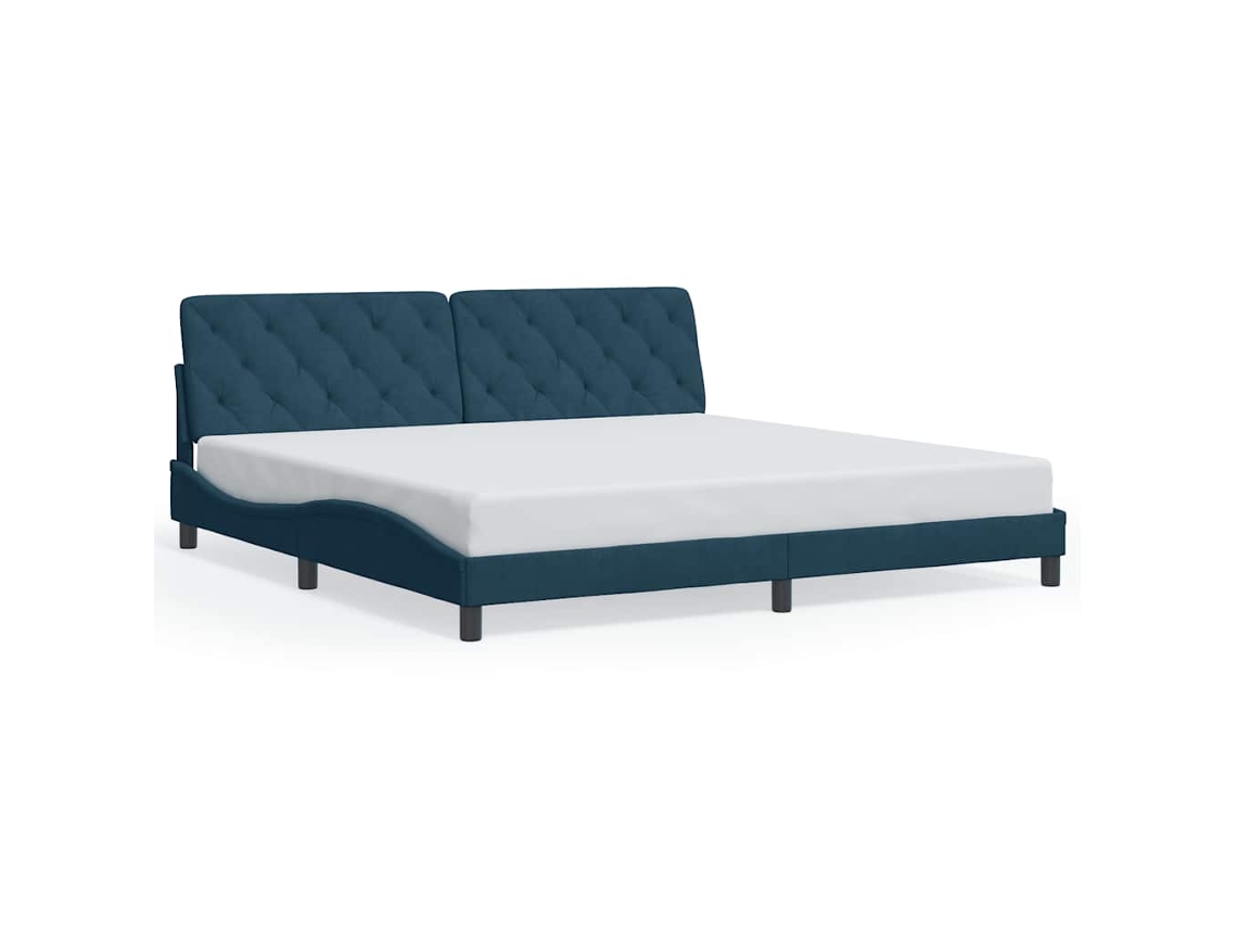 Bed Frame, Bed Frames Vidaxl Azul Madeira Processada (200 X 200 Cm)