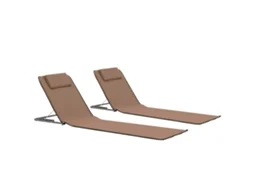 Beach Chair, Beach Chairs Vidaxl Marrom Tecido (n/a)
