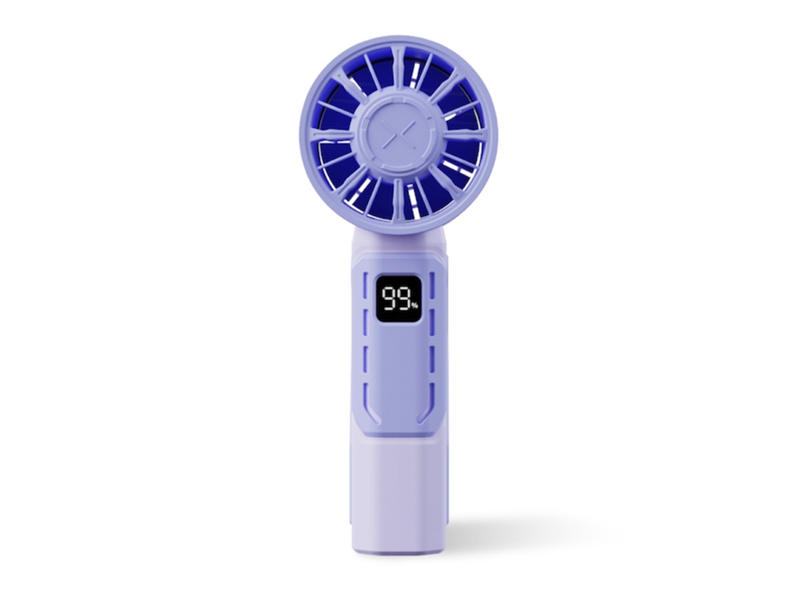 Mini Ventilador Usb Portátil de 4000mah para Circulação de Ar, Ideal para Escritório, Carro e Viagens Ao Ar Livre BRILVIBERA