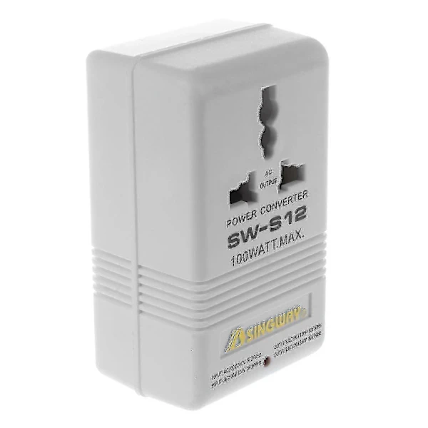 Conversor De Voltagem 100w Para Viagens, Aumenta/diminui A Voltagem De 110v/120v Para 220v/240v(branco)