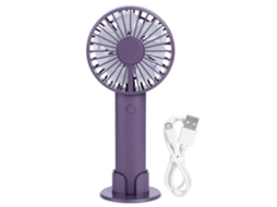 Ventilador Portátil Mini Usb Recarregável Roxo