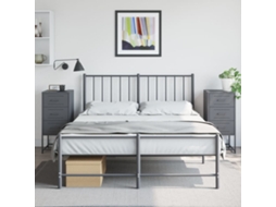 Vidaxl Mesas De Cabeceira 2 Pcs 36x39x78 Cm Aço Antracite