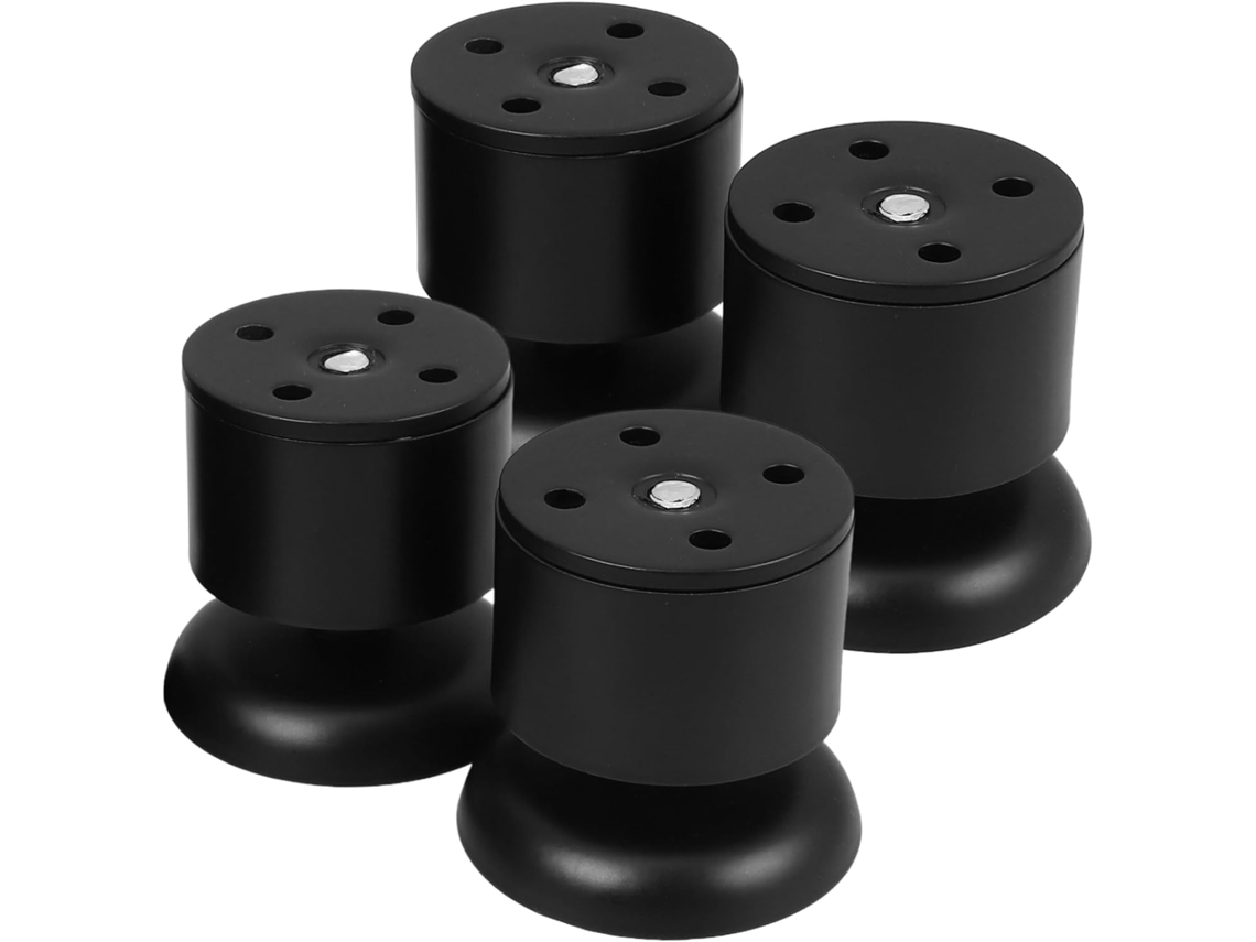 Conjunto De 4 Peças De Móveis Redondos Ajustáveis Em Aço Inoxidável Para Mesas, Camas, Sofás E