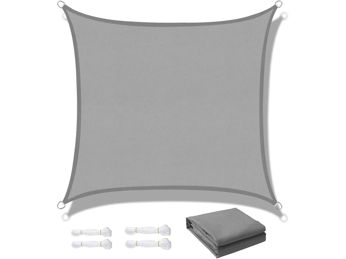 Vela De Sombra Impermeável Com Proteção Uv Para Pátio