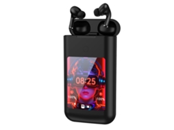 (preto) Fones De Ouvido Bluetooth Sem Fio Com Tela Sensível Ao Toque, Cancelamento De Ruído E Resistência À Água.