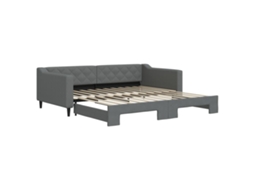 Daybed With Trundle, Daybeds With Trundles Vidaxl Cinzeto Tecido (100 X 200 Cm)