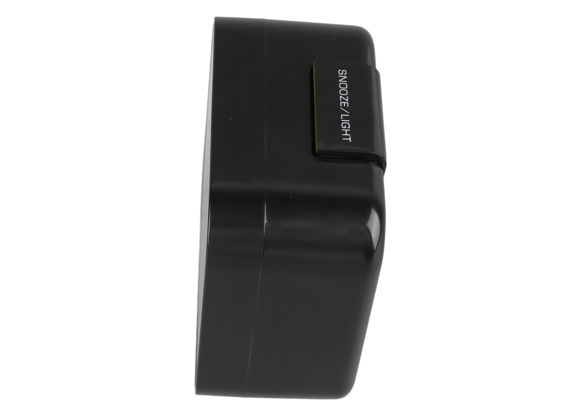 Small Black Alarm Clock (silent, Backlight) Eoocoo