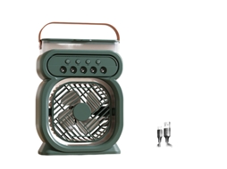 Laxiscreed Ventilador Frio Com Misturador, Usb, Led E Mangueira Para Mesa Ou Quarto