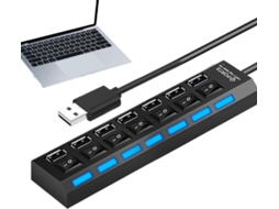 Hub Usb Alimentado Com Divisor De Dados Multiportas