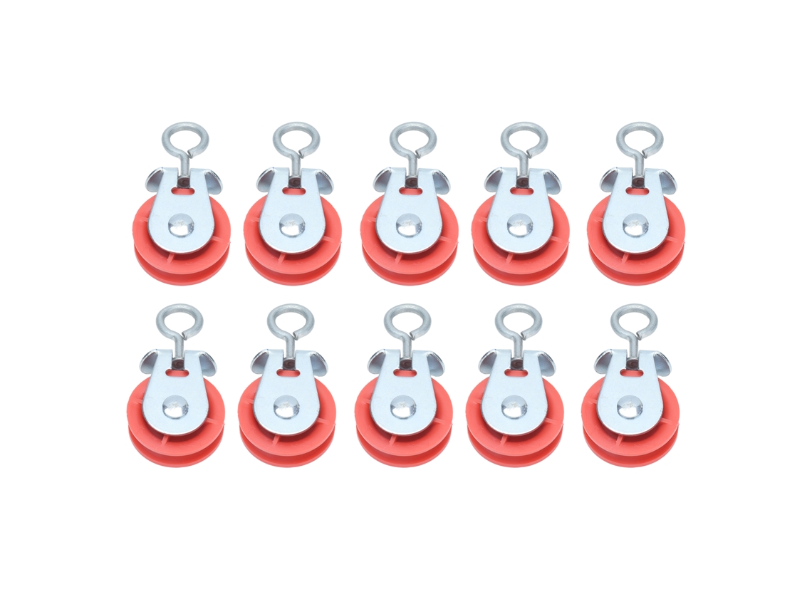 10pcs Roldana Fixo Automática Linha D'água Metal Medio para Granja Galinha Avicultura | S/MARCA