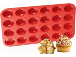 Formas para muffins Lurelia, 1 unidade, silicone antiaderente, para muffins e cupcakes.