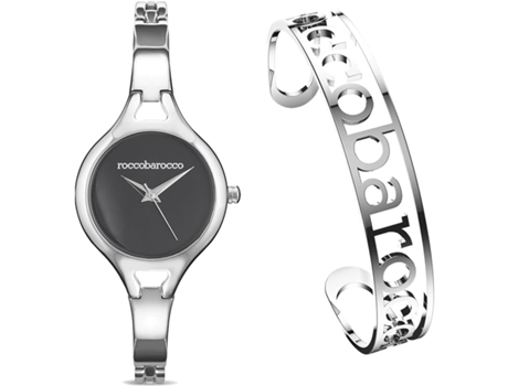 Relógio ROCCOBAROCCO Luxury Stfa Conjunto Black Sunray