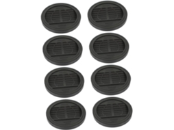 Conjunto De 8 Protetores Silicone Para Pés Cama E Pernas Cadeiras, Com Rodinhas Antiderrapantes