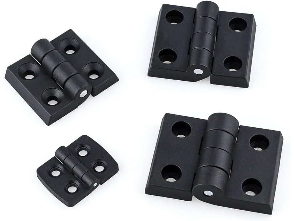 Conjunto De 10 Dobradiças Plástico Rígido Com Conector Nylon Para Portas E Gavetas Perfil Em V, Acessórios Para Portas