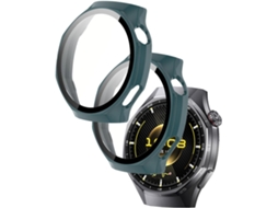 Capa Protetora Para Huawei Watch Gt6 Pro 46mm.ultrafina Em Policarbonato Rígido Película De Vidro(2 Peças) Verde Hexinyigjly