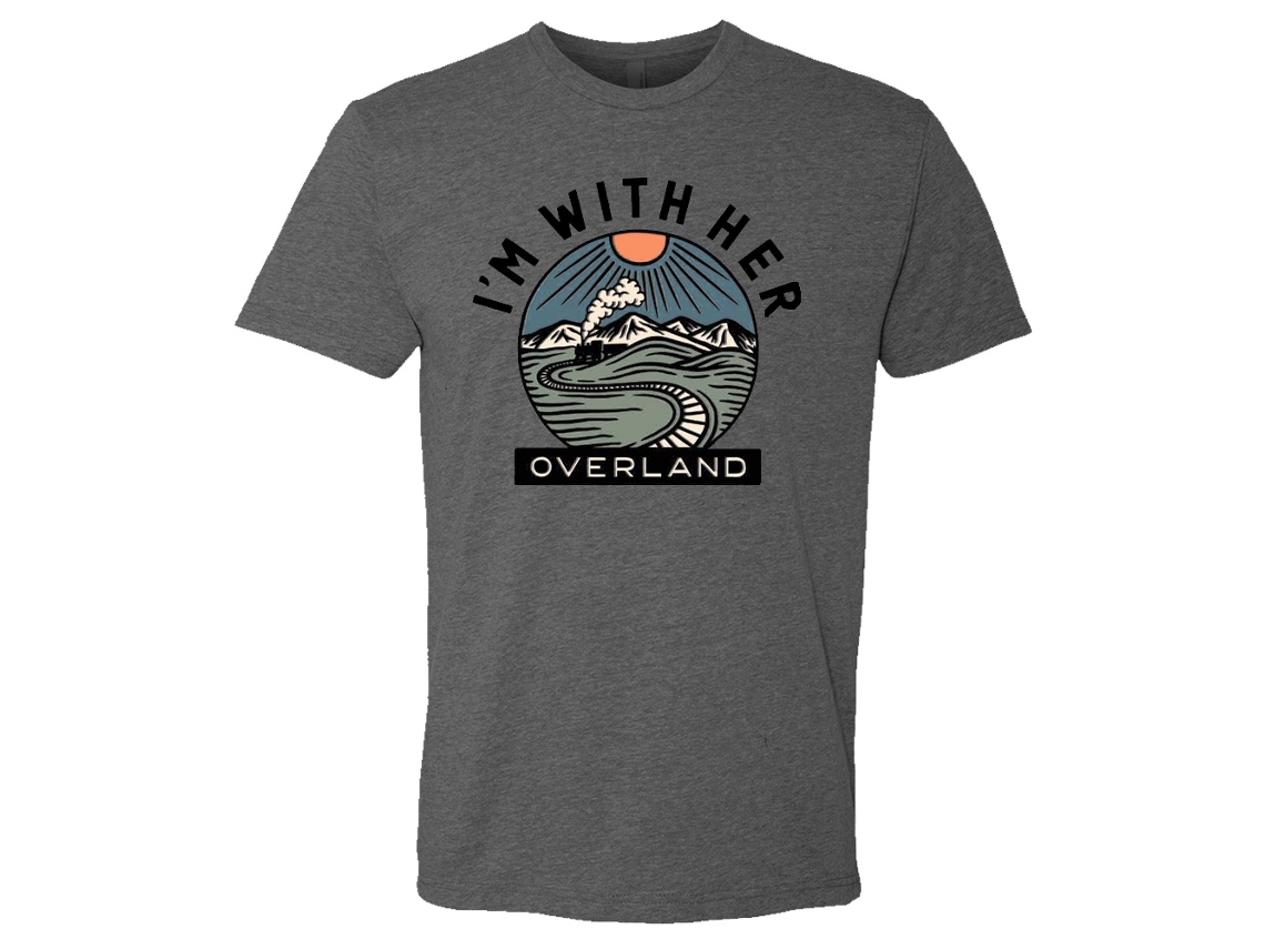 I'm With Her Overland Grey T shirt ROCKINSTONE Unisex Adults Best Sellers Size:xxxl