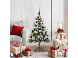 Vidaxl Árvore De Natal Artificial Verde E Branco 120 Cm