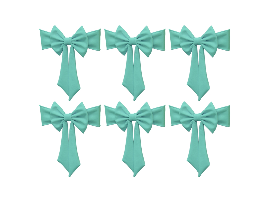 Laxiscreed Conjunto De 6 Laços De Elástico Para Decoração De Cadeiras Sem Presilhas