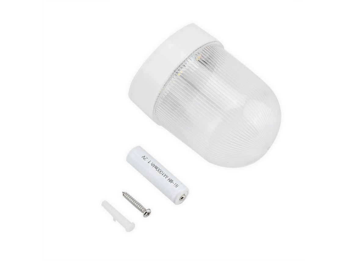 2026 lâmpada Led Solar de Cerca com 3 Leds de Cor Dual Branco/branco Quente para Jardim Exterior Parede (branco)