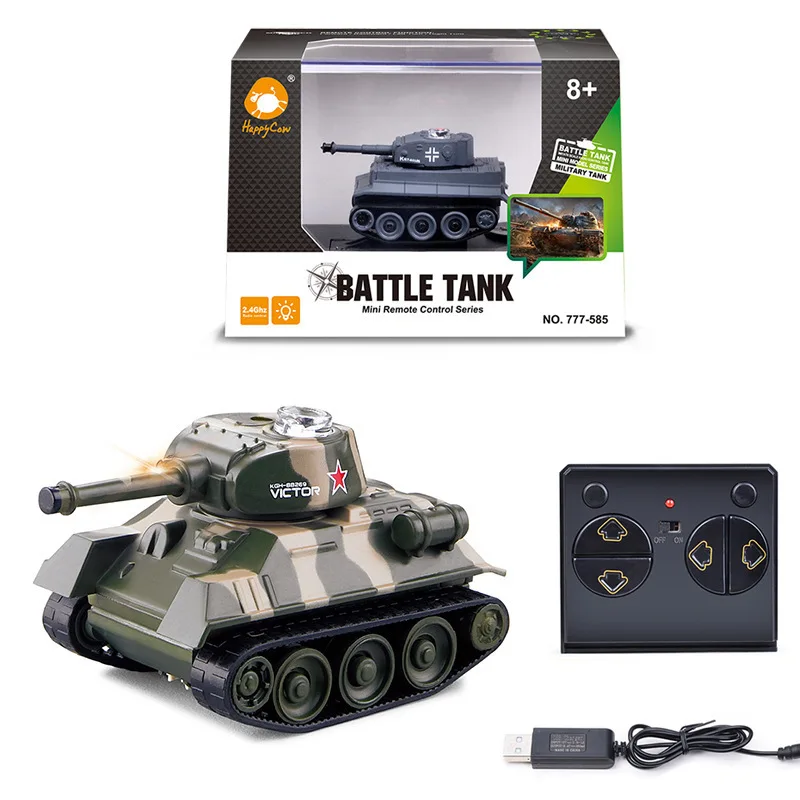 Mini tanque de controle remoto, brinquedo de carro eletrônico de controle remoto