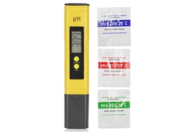 Aetheria medidor de Ph Tipo Caneta com Atc Alta Precisão Portátil para Piscinas Aquários Spas Qualidade Água Amarelo Preto