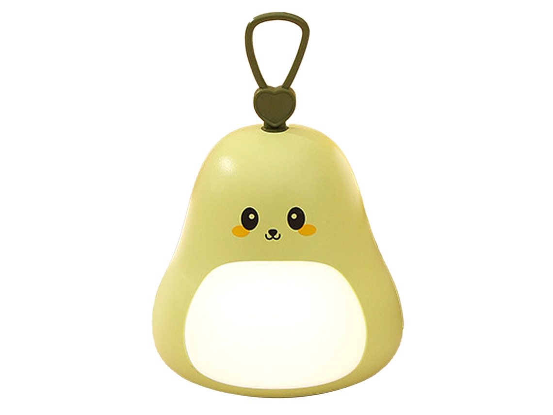 Lampião de Noite em Forma de Pêra Usb Carregável 3 Níveis de Brilho Decoração Fofa para Quarto Infantil