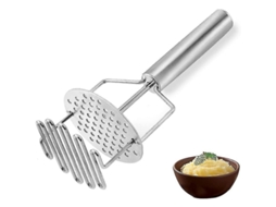 Pressionador De Batata De Aço Inoxidável Com Design De Doble Extrusão E Alça Ergonômica Para Alimentos Macios