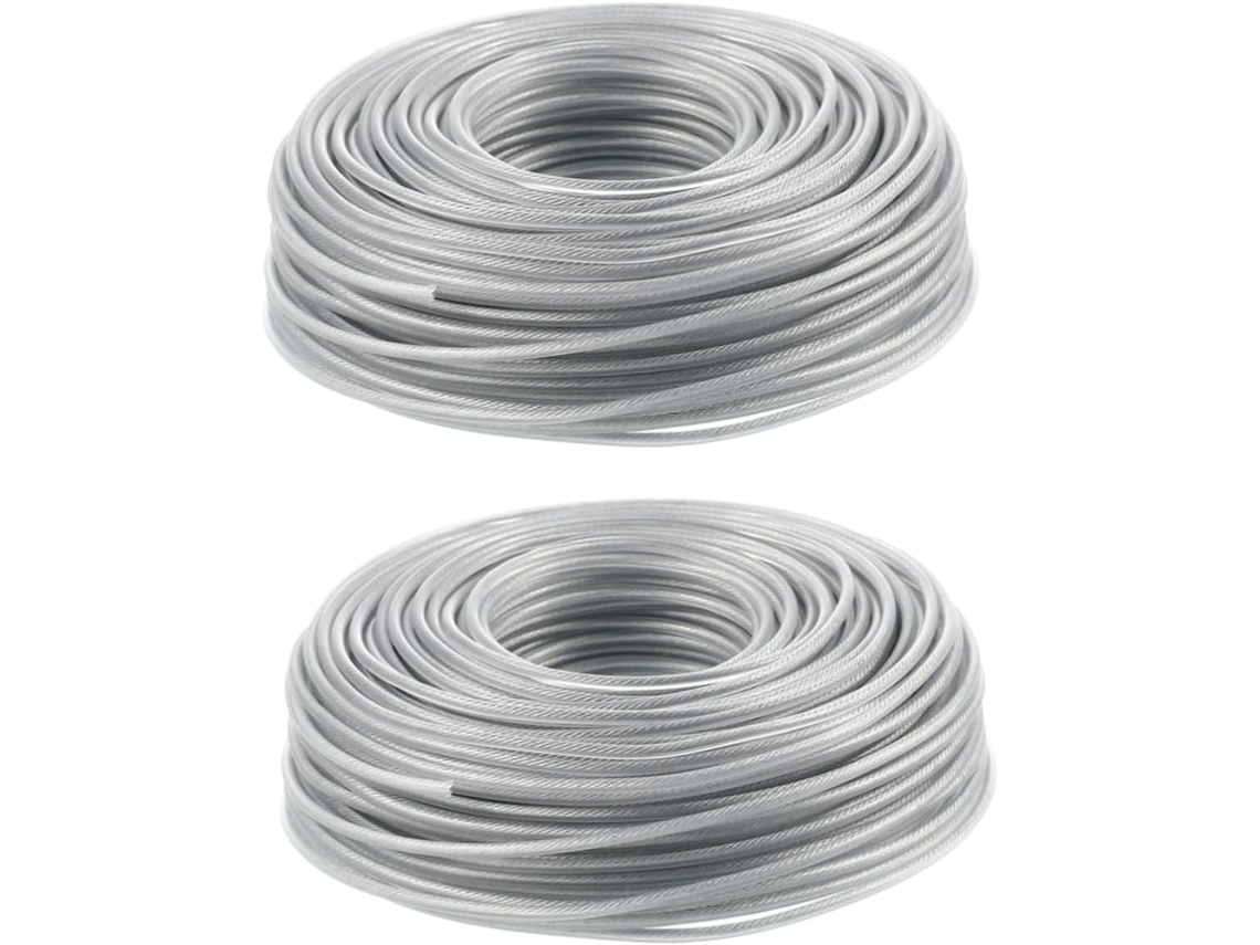 Conjunto De 2 Cordas Resistentes Para Cortador De Grama