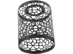 Peça Cilíndrica de Ferro Preto de Fácil Instalação com Padrão Vazado, Estilo Industrial, Ideal para Substituir Peças Quebradas. SFUSHOS