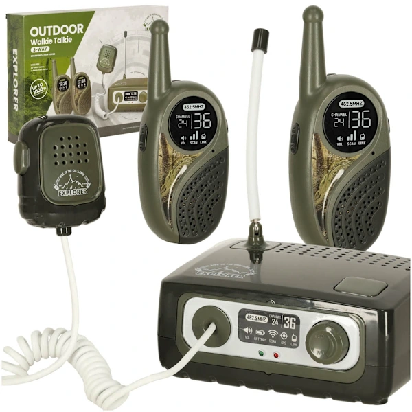 Conjunto de Walkie talkie para Crianças, 3 Vias Co AQUAFORGE
