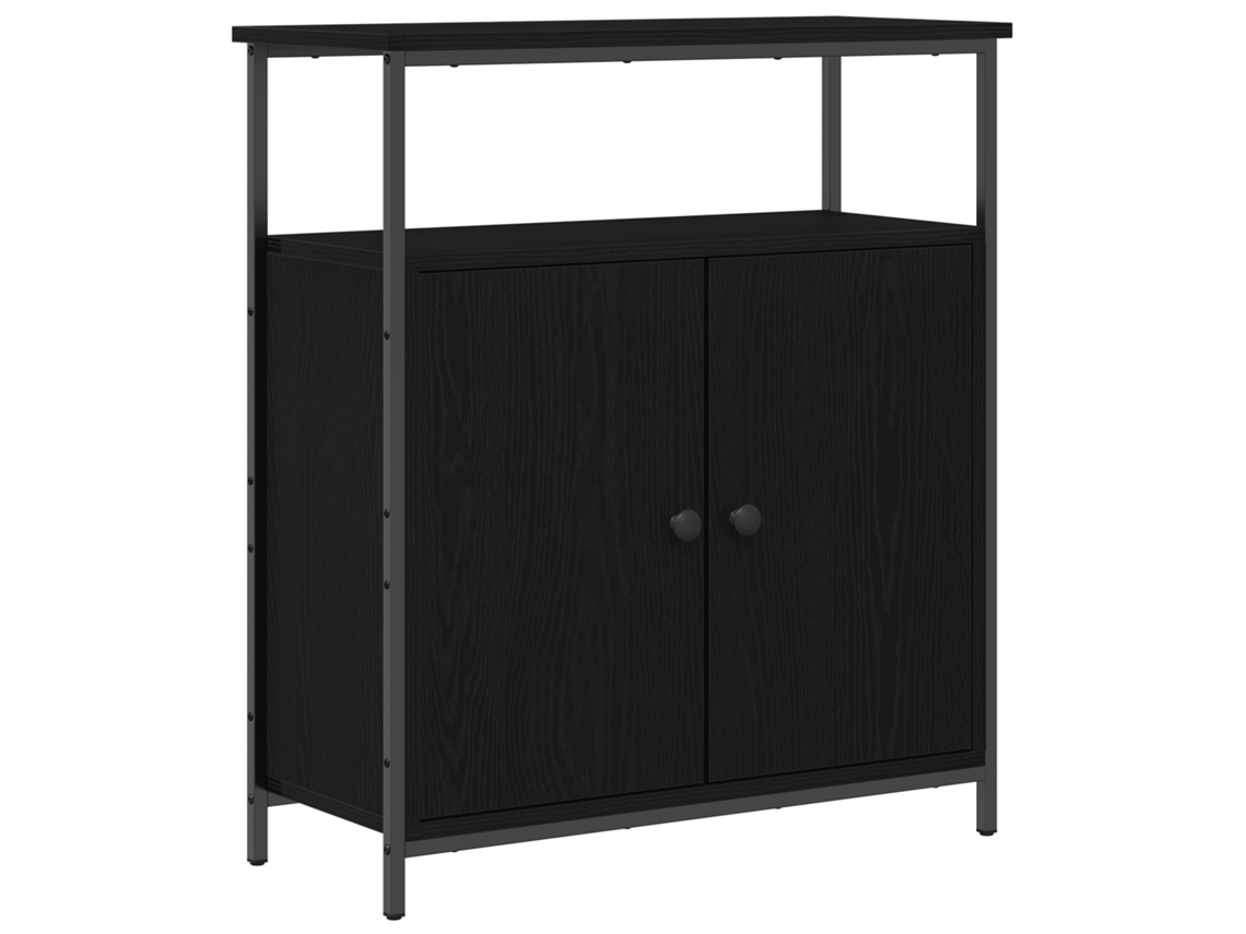 Conjunto 1 Armazenamento De Móveis Vidaxl Preto Derivados De Madeira (70 X 30 X 80 Cm)