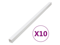 Vidaxl Calhas Para Cabos 60x60 Mm 10 M Pvc