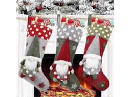 Sacola De Presente De Doces De Natal, Boneco De Neve, Rena, Personagem De Pelúcia 3d De Natal Com Punhos De Pele Sintética Olysi Shop