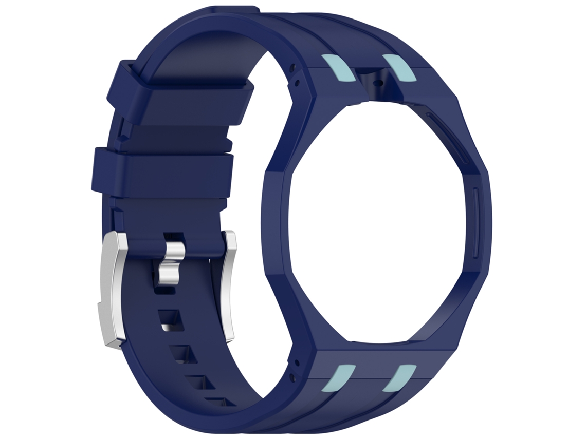 Bracelete de Silicone Para Swatch Royal Pop Coroa Às 12 Horas (lépine Estilo-azul Escuro)