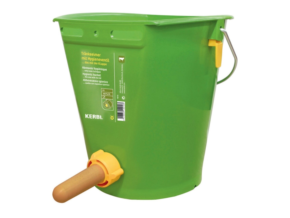 Conjunto de 5 Baldes para Vitelos com Válvula KERBL