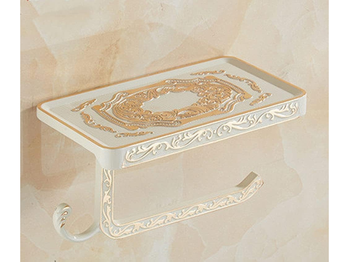 Porta-papel Higiênico Estilo Vintage Com Suporte Para Celular