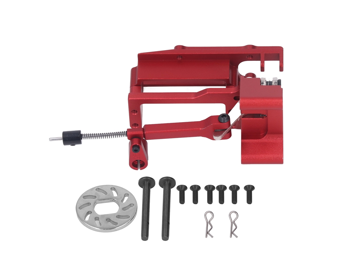 Mali módulo de Freio de Mão de Liga Rc Ar311025 para Carros Arrma Série 1/7 1/8 Driveshaft Central Vermelho