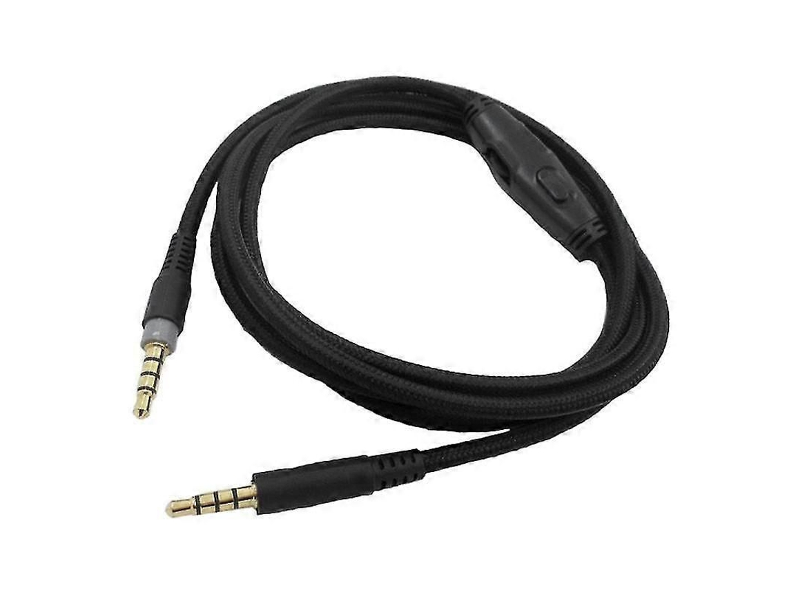 Cabo De Fone De Ouvido Com Controle De Volume Para Hyperx Cloud Alpha/core Flight