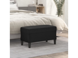 Vidaxl Banco 70x35x41 Cm Couro Artificial Preto