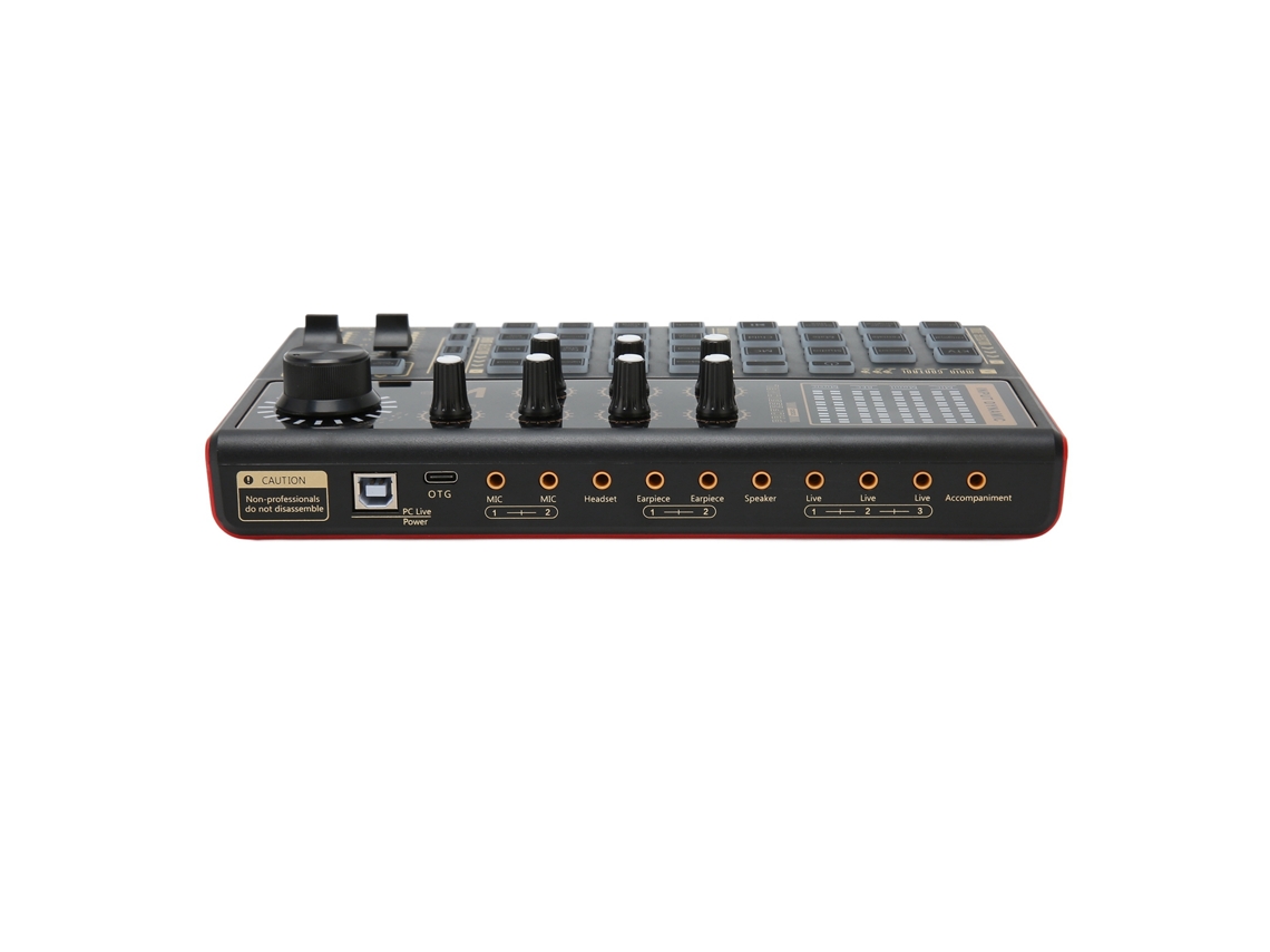 Mixer De Luzes Coloridas Com Efeitos Sonoros E Alterador De Voz Preto